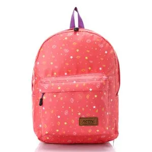 Activ Space Pattern Zipper Closure Girls Backpack - Watermelon, Yellow & White