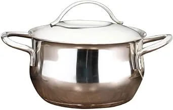 El Amal Elite Stainless Cooking Pot, 24 cm Size