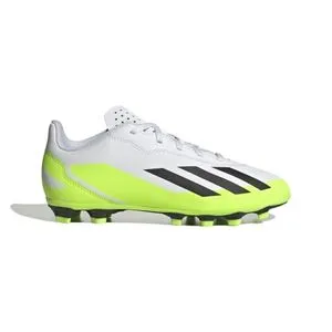 حذاء ADIDAS LYR07 لكرة القدم/كرة القدم X Crazyfast.4 مرن للأرضيات - أبيض