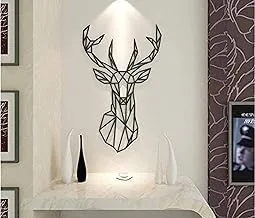 Nordic Style Geometric Deer Head Animal Wall Stickers Literary Fresh Living Room Bedroom Decoration Wall Stickers Wall Decals- The Art Deer 72 X 43 cm