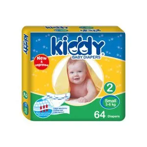 Kiddy Small Baby Diapers  2 - 64 Pcs