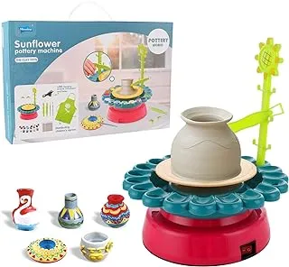 Thanksky Pottery Wheel for Kids, Ceramic Machine with Clay Pottery Wheel for Beginners, Educational Toy for Kids Craft Paint kit(for Kids Aged 8 and Up)