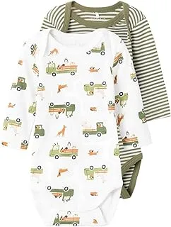 name it Boy's 2-Pack Olivine Dog Long-Sleeves Bodysuit (pack of 2)