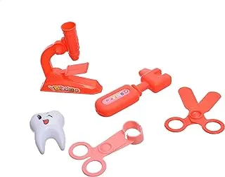 Generic Plastic Doctor Tools Amazing Design To Add More Fun With Scissors And Tooth For Kids Set Of 7 Pieces - Multi Color