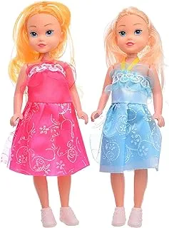 Elnada High Quality 2 dolls in a box For Kids, Gift,fun and entertainment - Multi Color