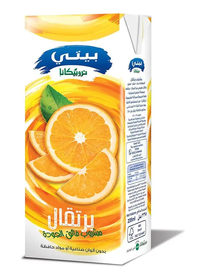 Beyti Tropicana Orange Juice 235 ml pack of 27