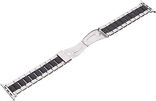 Stainless Steel Watch Strap With Adjustable Design And Flexibility For Smart Watch42/44/45/ 49 mm - Black