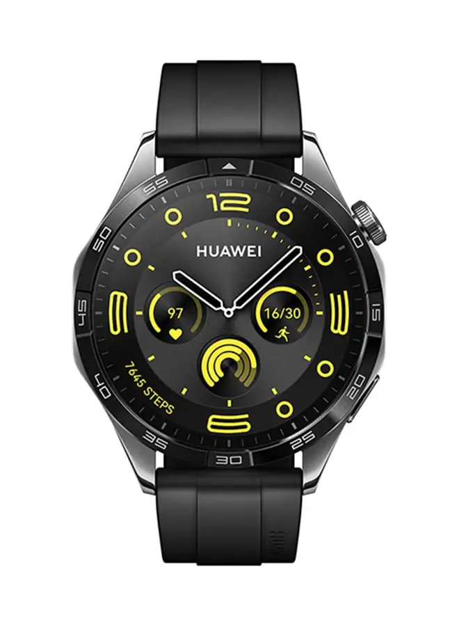 HUAWEI Watch GT4 46mm Smartwatch, Upto 2-Weeks Battery Life, Dual-Band Five-System GNSS Positioning, Pulse Wave Arrhythmia Analysis, 24/7 Health Monitoring, Compatible With Andriod And iOS Black