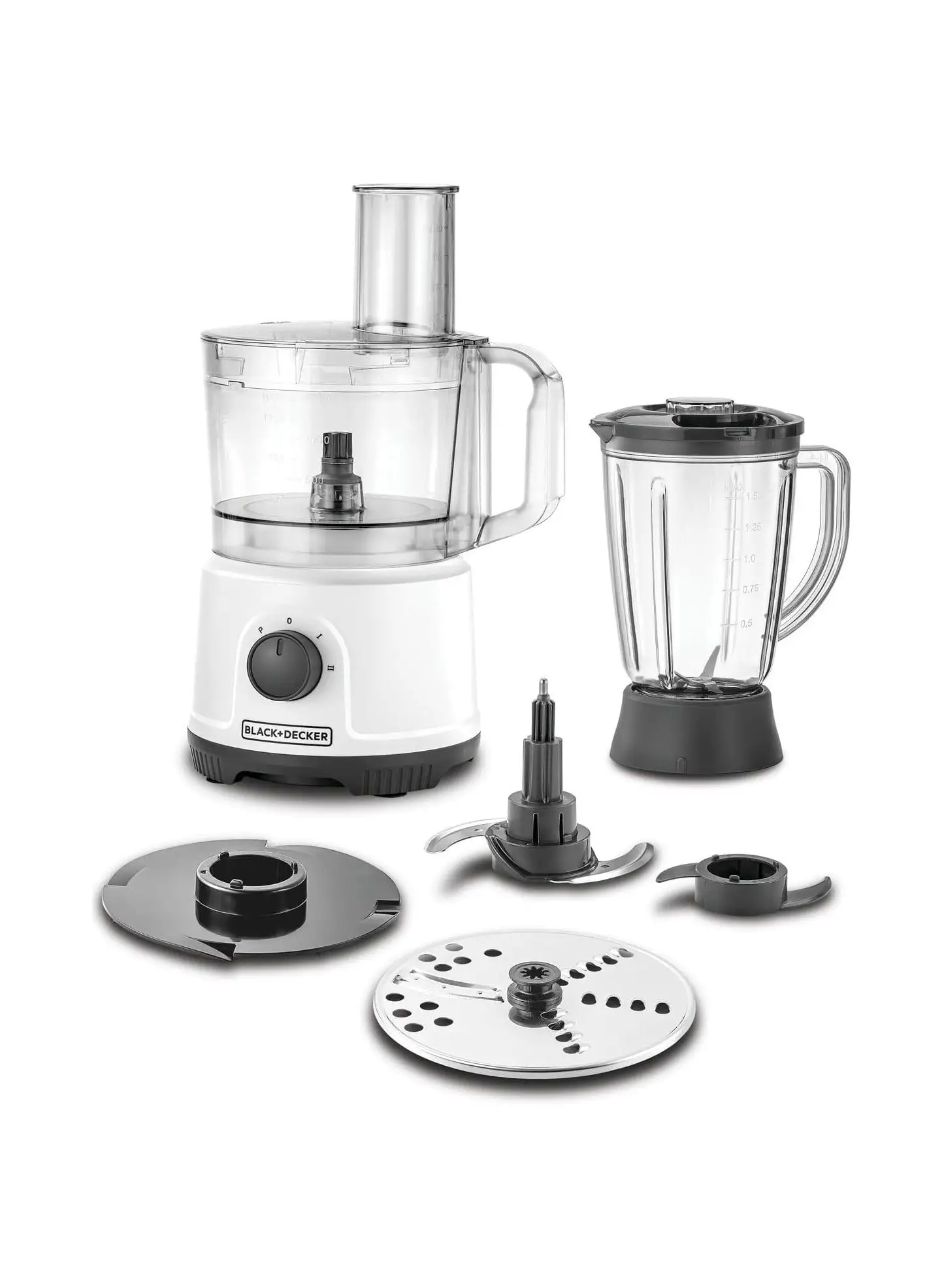 BLACK+DECKER Food Processor 800W Multifunction 5-in-1 White - FX822-B5 800 W FX822-B5 white