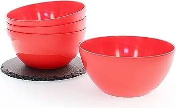 Mojito 4 Pcs. Bowls Set 20 cm, Red