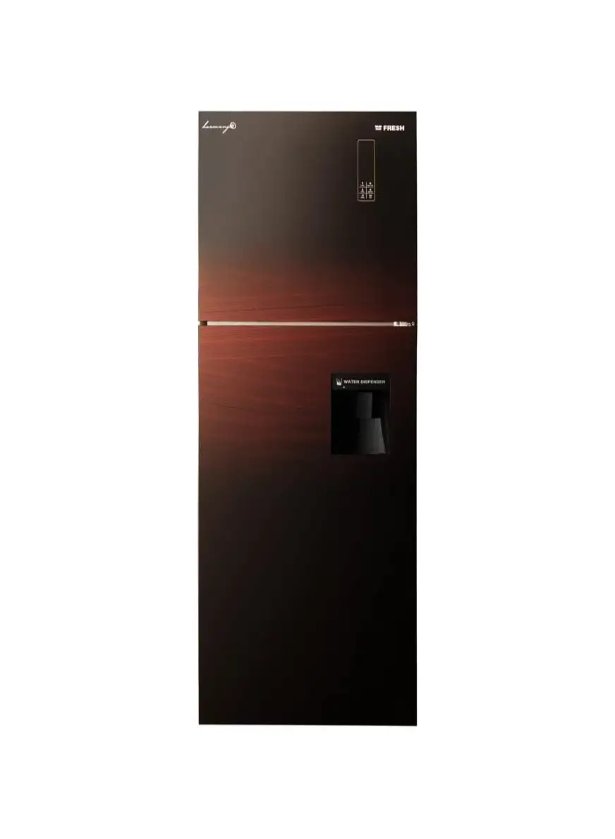 Fresh Refrigerator Smart Digital Glass 426L Maroon /FNT-DR540YGDR