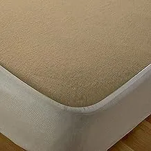 Mattress protector color Beige size 160cm x 200cm