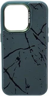 Silicone Back Phone Protection Cover With Amazing Design And Safety Edges For Iphone 14 Pro - Olive Black