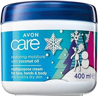 Avon Care Restoring Moisture Multipurpose Cream for Face, Hands & Body with Coconut Oil - 400ml