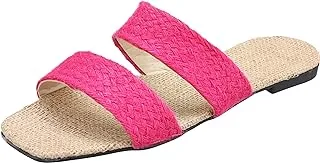 SOUL 2 SOLE Ready made tabular side strapped flat fashionable slippers extremely ruffled,FUCHSIA,40