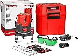 Crown CT44023 Laser Level 3 Lines Green 30M