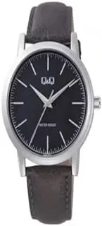 Q&Q WATCHES Q&Q Watch by Citizen Q59B-002PY Men Black Stainless Steel Strap