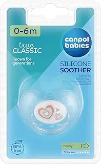 Canpol babies Silicone Soother 0-6m Round NEWBORN BABY with cap