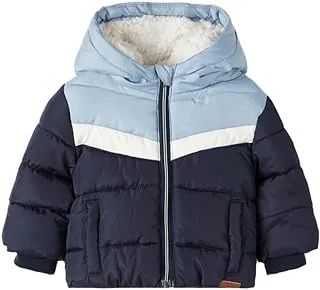 name it Boy's Marcos Polyester Hooded Bomber Jacket