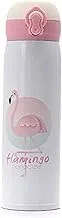 Flamingo Printed Thermos Mug - 500ml - White