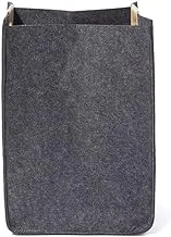 Matalan Felt Storage Basket, Large, 30 cm x 30 cm x 42 cm Size, Dark Grey