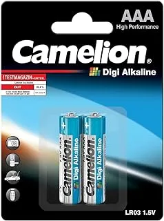 بطارية قلوية Camelion LR 03 AAA Micro Digi (عبوة من قطعتين)