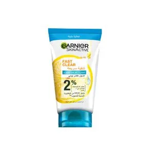 Garnier Skin active Fast Clear 3 in 1 Face Wash, For Acne Prone Skin With Salicylic Acid and Vitamin C - 150ml