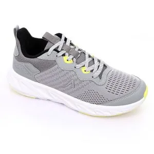 Activ Grey Sneakers With Yellow Touch Sneakers