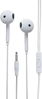 Stereo U19 Aux Earphone Ergonomic Design With Earphone plug Comfortable And Extra Bass For Mobile Phone - White