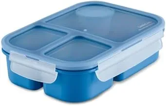 Lock & Lock divided lunch box 980ML Blue HPL781B