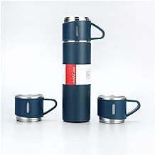 500Ml Thermos Bottle Set Double-Layer Stainless Steel Vacuum Flask Travel Water Bottle Business Tea Cup Christmas Gift