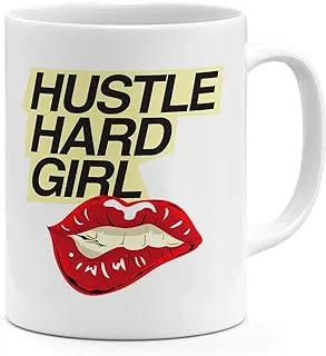 Loud Universe Hustle Hard Girls Red Lipstick Mark Work Hard Mug