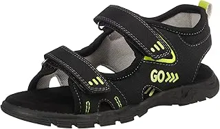 SPROX boys Letter Print Velcro Strap Open Toe Sandal for Boys Flat Sandal