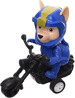 Generic Plastic Motorcycle Racing Toy With Racing Dog Character Add More Entertaining And Fun For Kids - Multi Color