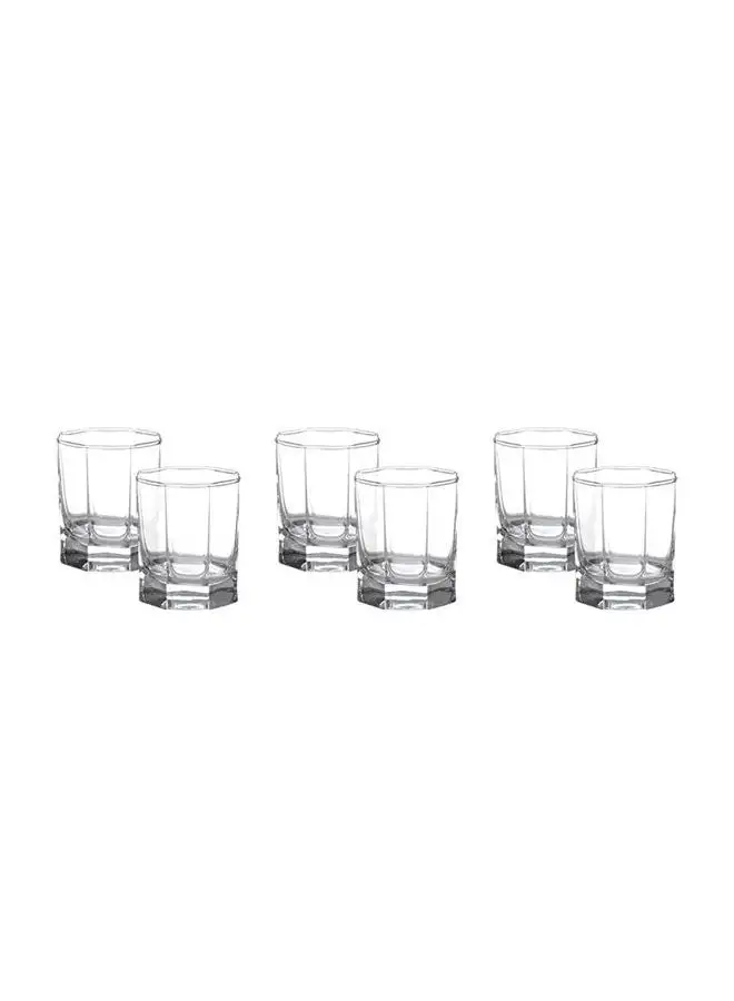 Pasabahce 6 Pieces Kosem Old Fashion Set Clear