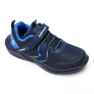 Air Walk Round Toecap Velcro Closure Boys Sneakers - Shades Of Blue