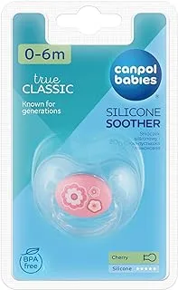 Canpol babies Silicone Soother 0-6m Round NEWBORN BABY with cap