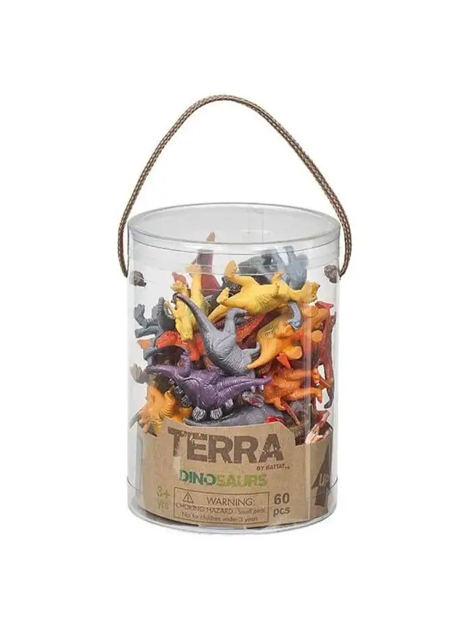 Terra DINOSAURS IN TUBE  60-Pieces