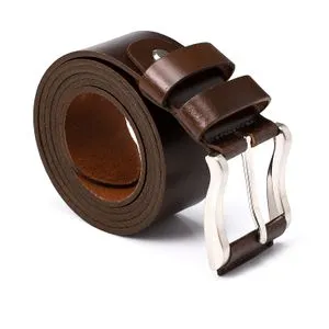 Activ Buckle Closure Brown Leather Belt