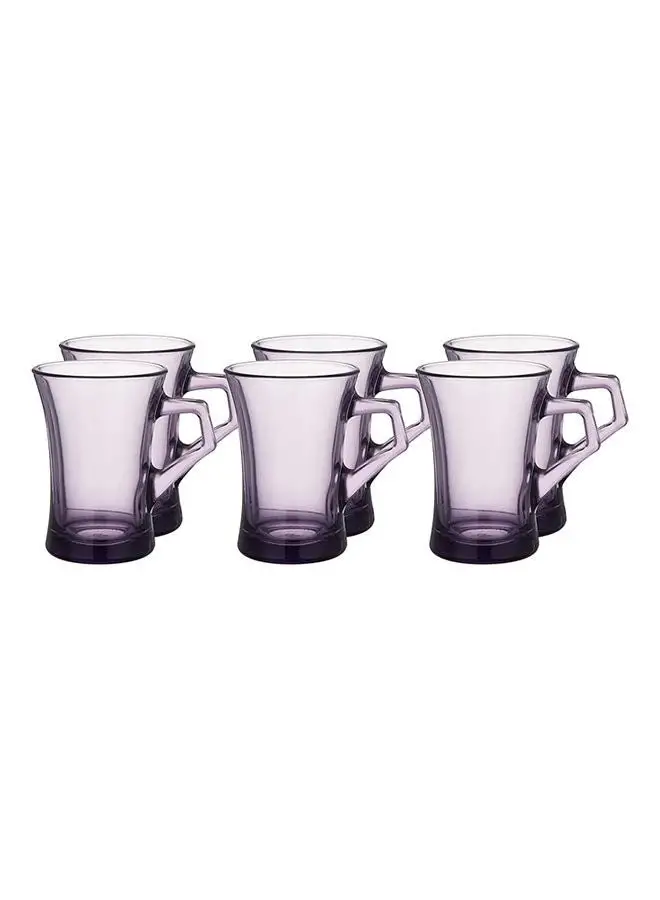 Pasabahce 6 Pieces Heyebeli Mug. Purple