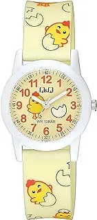 Q&Q WATCHES Q&Q Watch By Citizen V22A-018VY Kids Analog Watch with Red Resin Strap