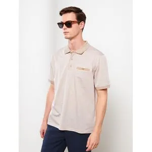 LC Waikiki Polo Neck Short Sleeve Patterned Men's T-Shirt