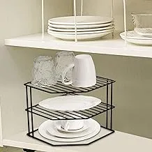 PRIME SHOP - 3-Tier Dish Rack (3 Pack), Corner Dish Holder, Kitchen Storage Idea, Cabinet Organizer