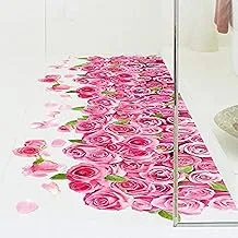 3D Pink Rose Romantic Love Female Bedroom Living Room Bathroom Shop Window Wall Sticker-8QZ0312