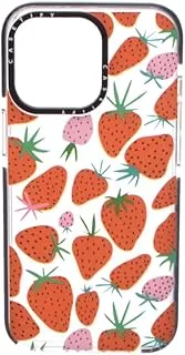 Generic Silicone Phone Protection Case Strawberry Design With Back Luxury Colorful Chain And Safety Edges For Iphone 13 Pro - Multi Color