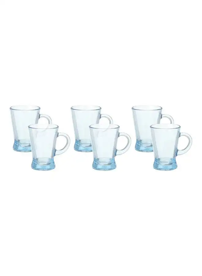 Pasabahce 6 Pieces Heybeli Mug Set Turquoise