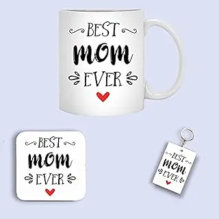 best mom ever mug with coaster and keychain