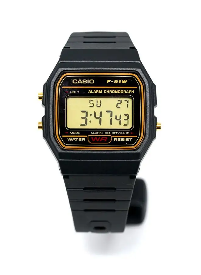 CASIO Rubber Digital Watch F-91WG-9QDF