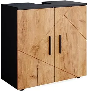 Vicco Irma Vanity Unit Bathroom Cabinet Floor Cabinet (Anthracite/Goldkraft)