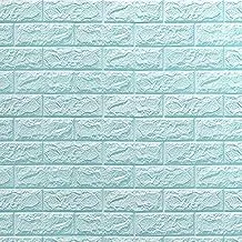 Happytoys 70x77cm PE Foam 3D Wall Stickers Safty Home Decor Wallpaper Sticker,light blue